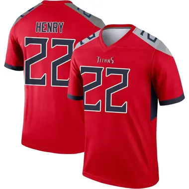 Men's Nike Tennessee Titans Derrick Henry Inverted Jersey - Red Legend