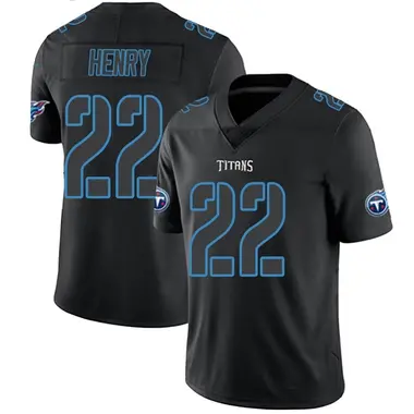 Men's Nike Tennessee Titans Derrick Henry Jersey - Black Impact Limited