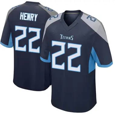 Men's Nike Tennessee Titans Derrick Henry Jersey - Navy Game