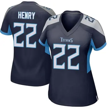 Women's Nike Tennessee Titans Derrick Henry Jersey - Navy Game